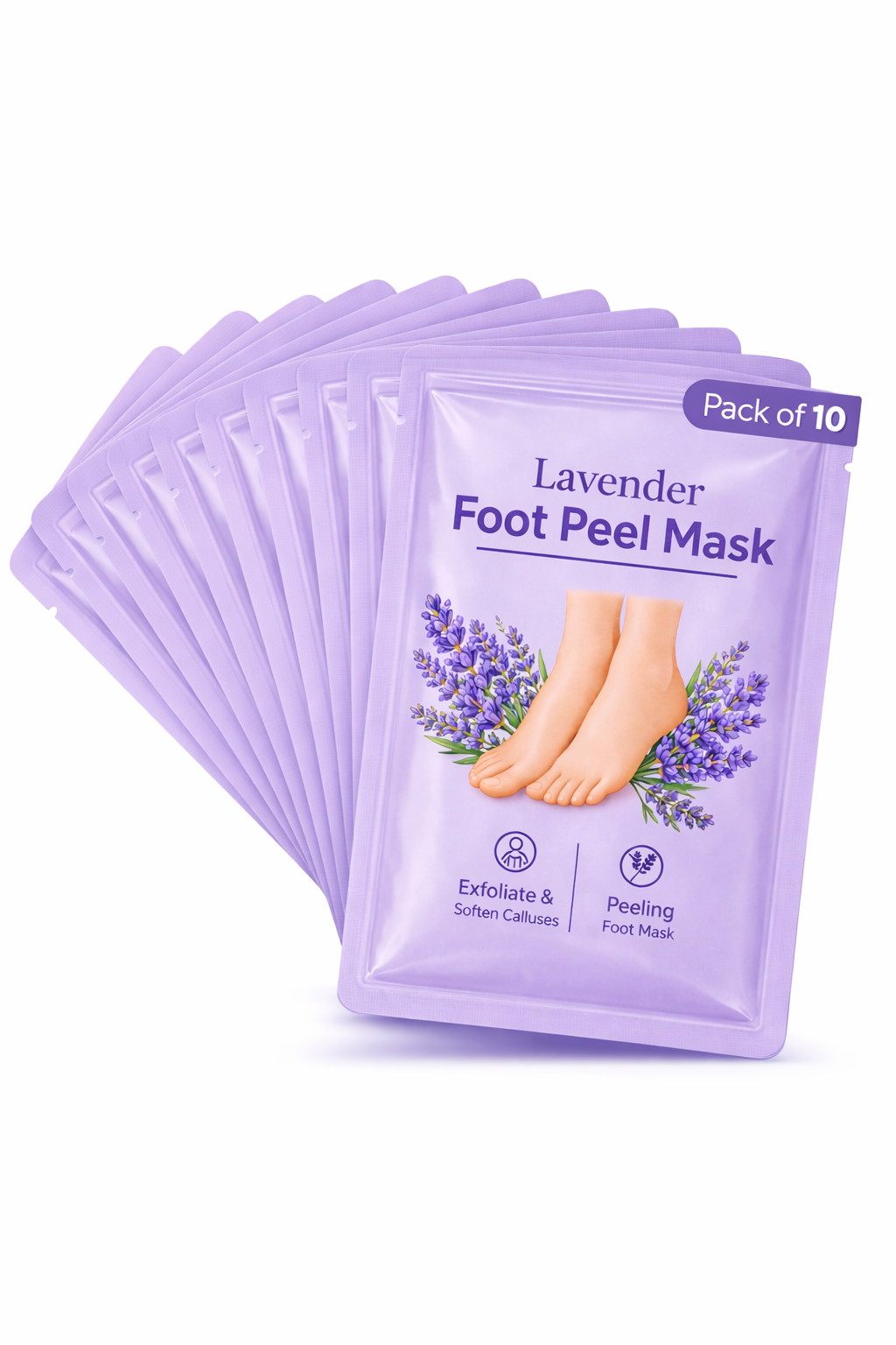 Masque Pieds Peeling Exfoliant & Hydratant Lavande CuraLab FootPeel™