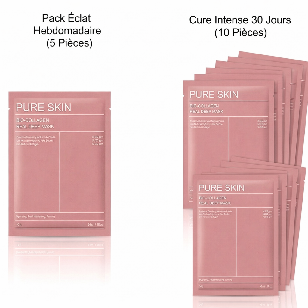 Masque Facial Hydratant Profond au Bio-Collagène Cura Lab Hydra™