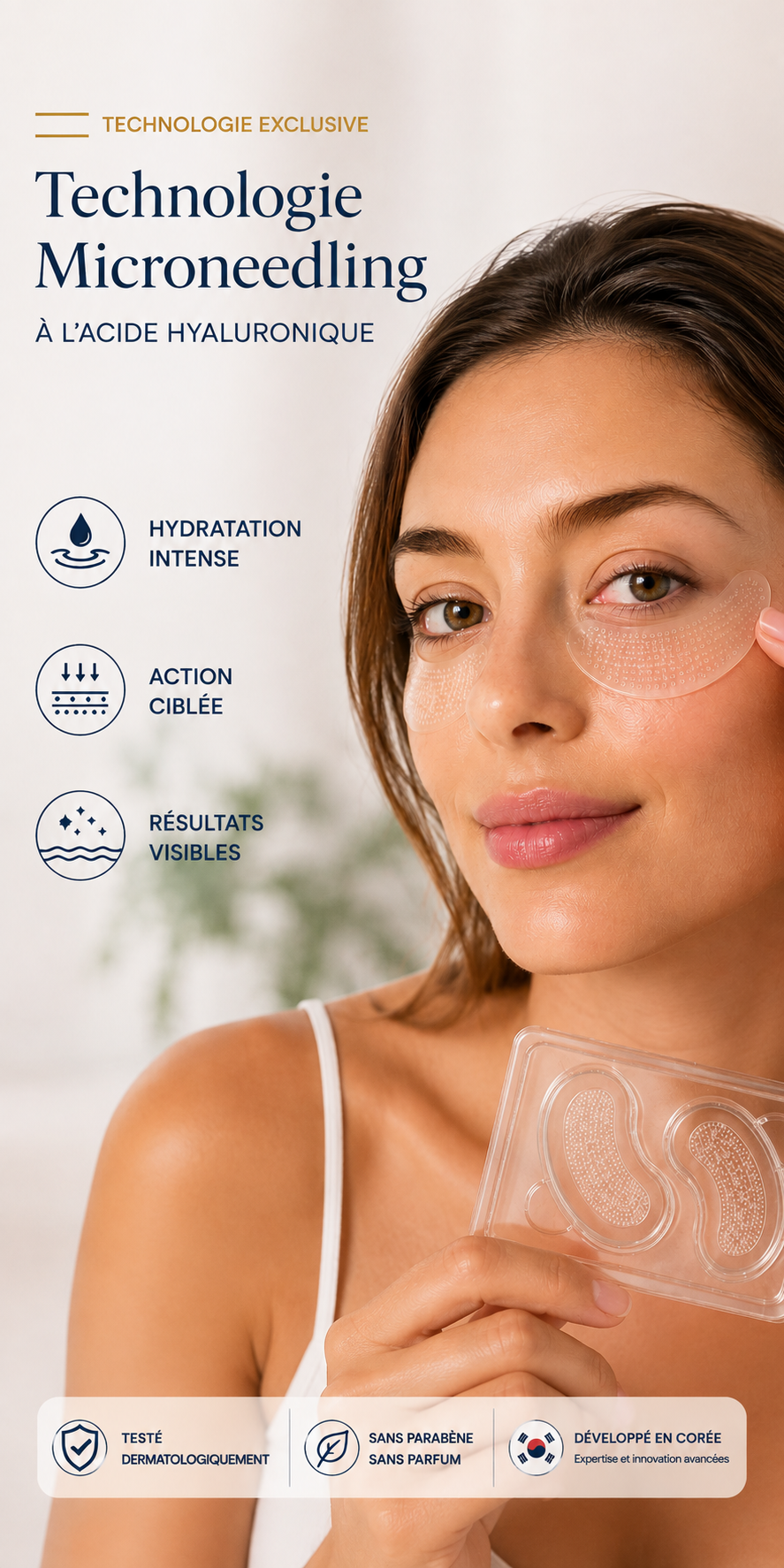 Patchs Micro-Cristallins à l'Acide Hyaluronique — CuraLab Filler™