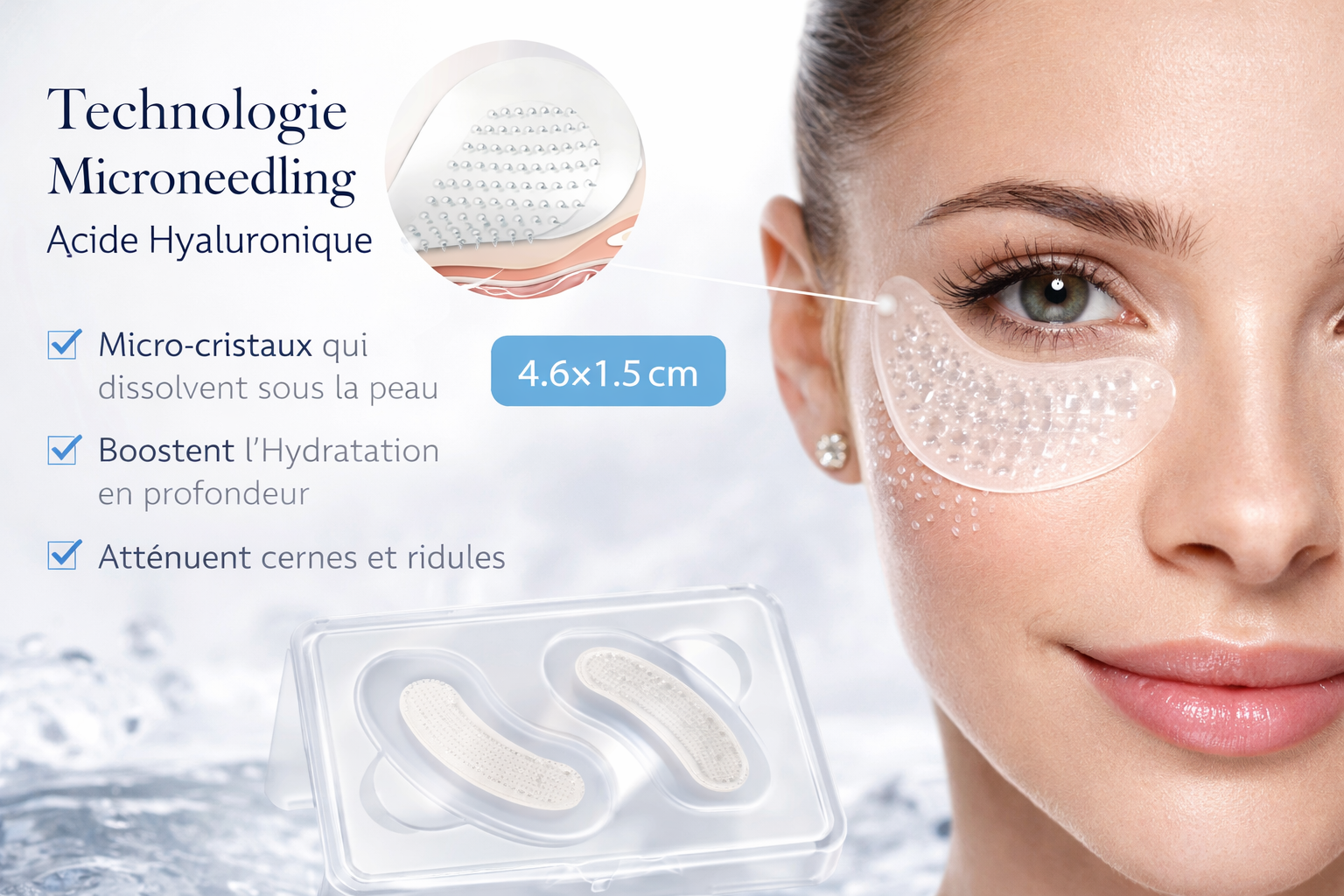 CuraLab Filler™ — Patchs Micro-Cristallins à l'Acide Hyaluronique