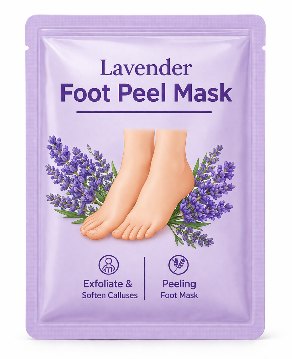 Masque Pieds Peeling Exfoliant & Hydratant Lavande CuraLab FootPeel™