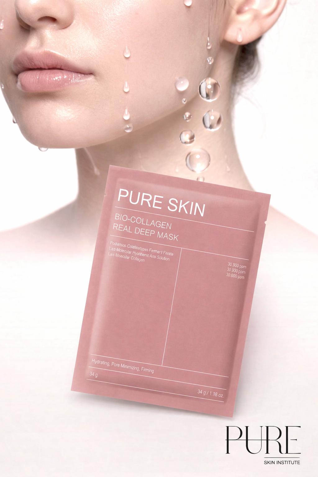 Masque Facial Hydratant Profond au Bio-Collagène Cura Lab Hydra™