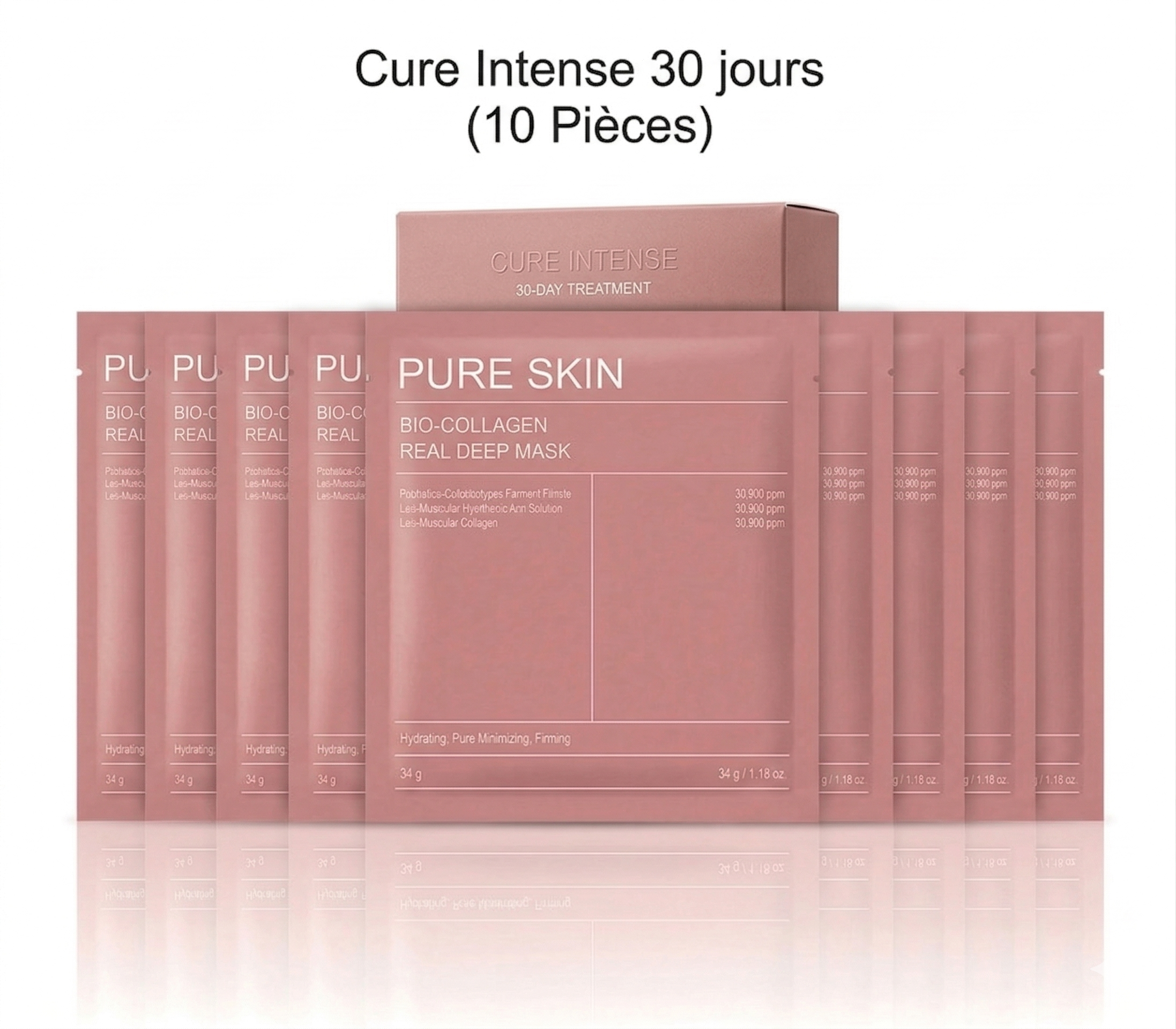 Masque Facial Hydratant Profond au Bio-Collagène Cura Lab Hydra™